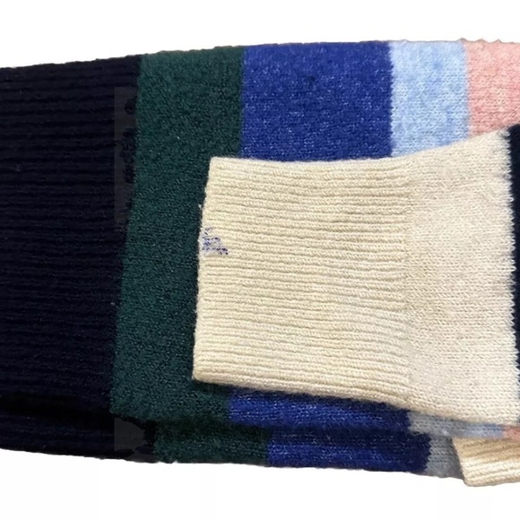 Gap Kids Girls Happy Stripe Rainbow Colorblock Sweater  Small - Picture 3 of 3